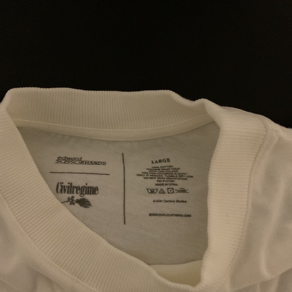 Civil Regime x Edward Scissorhands Collab Oversized Tee Size Large - Picture 2 of 4
